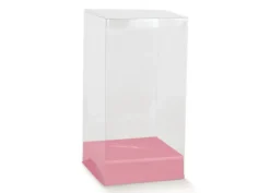 SCAT P/UOVO C/BASE FIBRA ROSA 25X40H