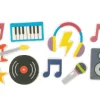 Set 9 pezzi Musica