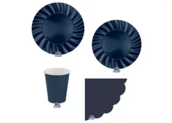 Set Piatti Colorati Blu