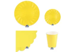 Set Piatti Colorati Gialli