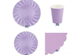 Set Piatti Colorati Lilla