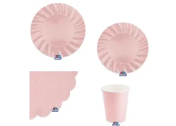 Set Piatti Colorati Rosa