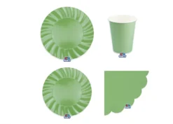 Set Piatti Colorati Verde Oliva