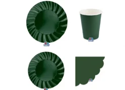 Set Piatti Verde Foresta