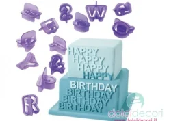 Set Wilton 40 Cutters Alfabeto e Numeri