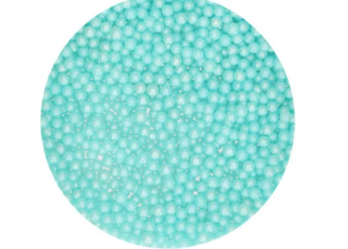 Sfere zucchero azzurro perlato