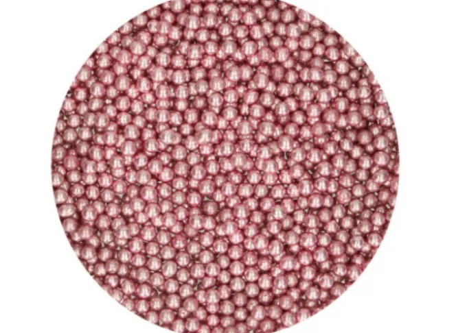 Sfere zucchero rosa brillante