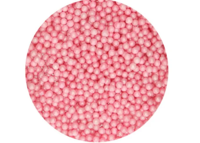Sfere zucchero rosa perlato