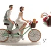 Sposi in Bici con cagnolino