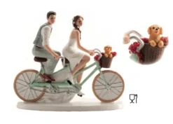 Sposi in Bici con cagnolino