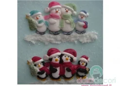 Stampo in silicone pinguini