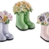 Stivali decorativi con fiori