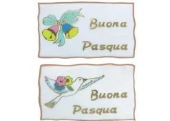 Targhetta Buona Pasqua in pasta di zucchero