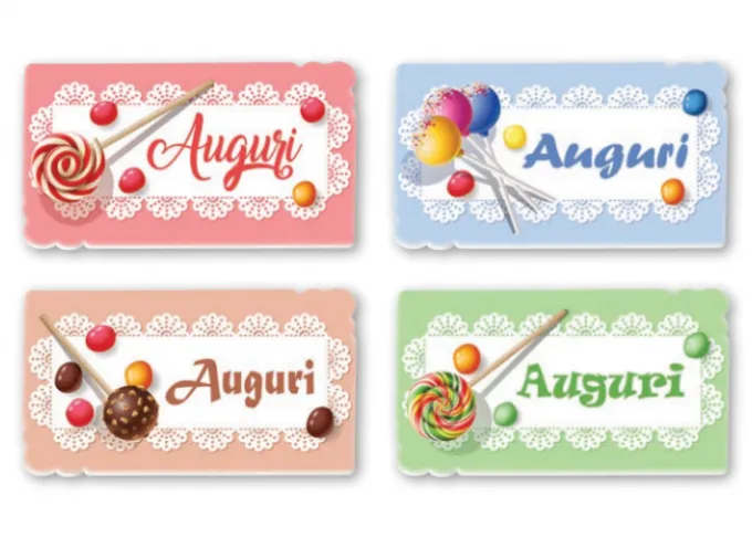 Targhetta zucchero Auguri