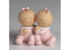 Topper battesimo gemelli