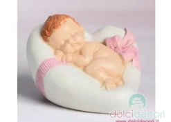 Topper cuore bimba