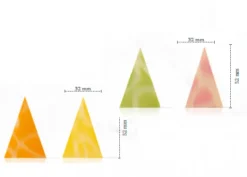 Triangoli colorati cioccolato