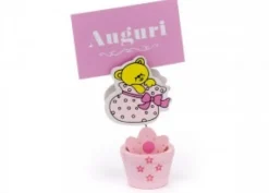 Vaso Portamemo Azzurro Rosa