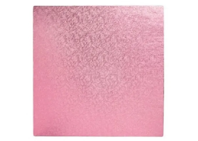 Vassoi per torte: cake drum quadrato rosa 40