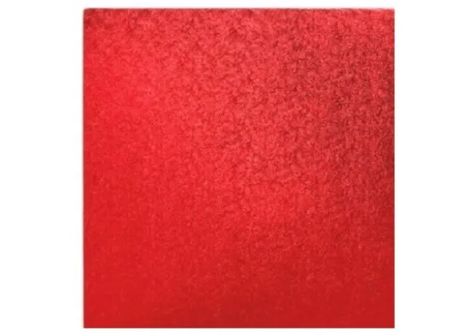 Vassoi per torte: cake drum quadrato rosso 30