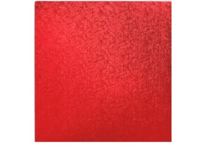 Vassoi per torte: cake drum quadrato rosso 35