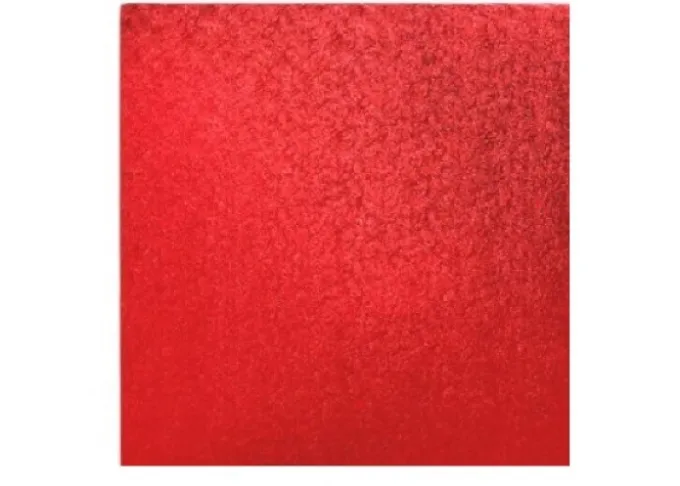 Vassoi per torte: cake drum quadrato rosso 40