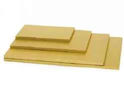Vassoi per torte: cake drum Rettangolare Oro 40 X 60