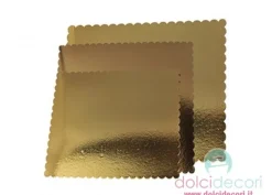 Vassoi per torte: dorato rettangolare 30 x 40