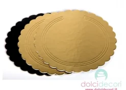 Vassoi per torte: dorato tondo 24